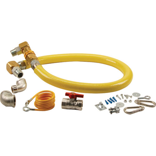 (image for) T&S Brass HG-4E-48SK KIT,GAS HOSE , 1" X 48", T&S